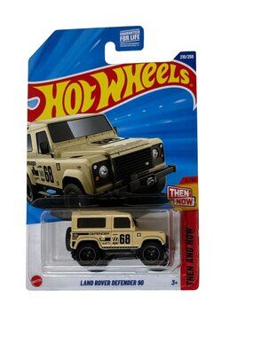 Hot Wheels Land Rover Defender 90 Sand Beige SUV 210/250 Then & Now 2024